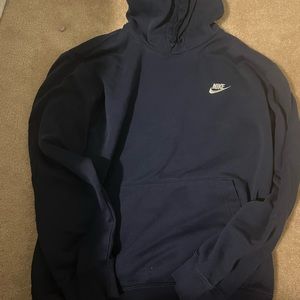Navy Mens Nike hoodie